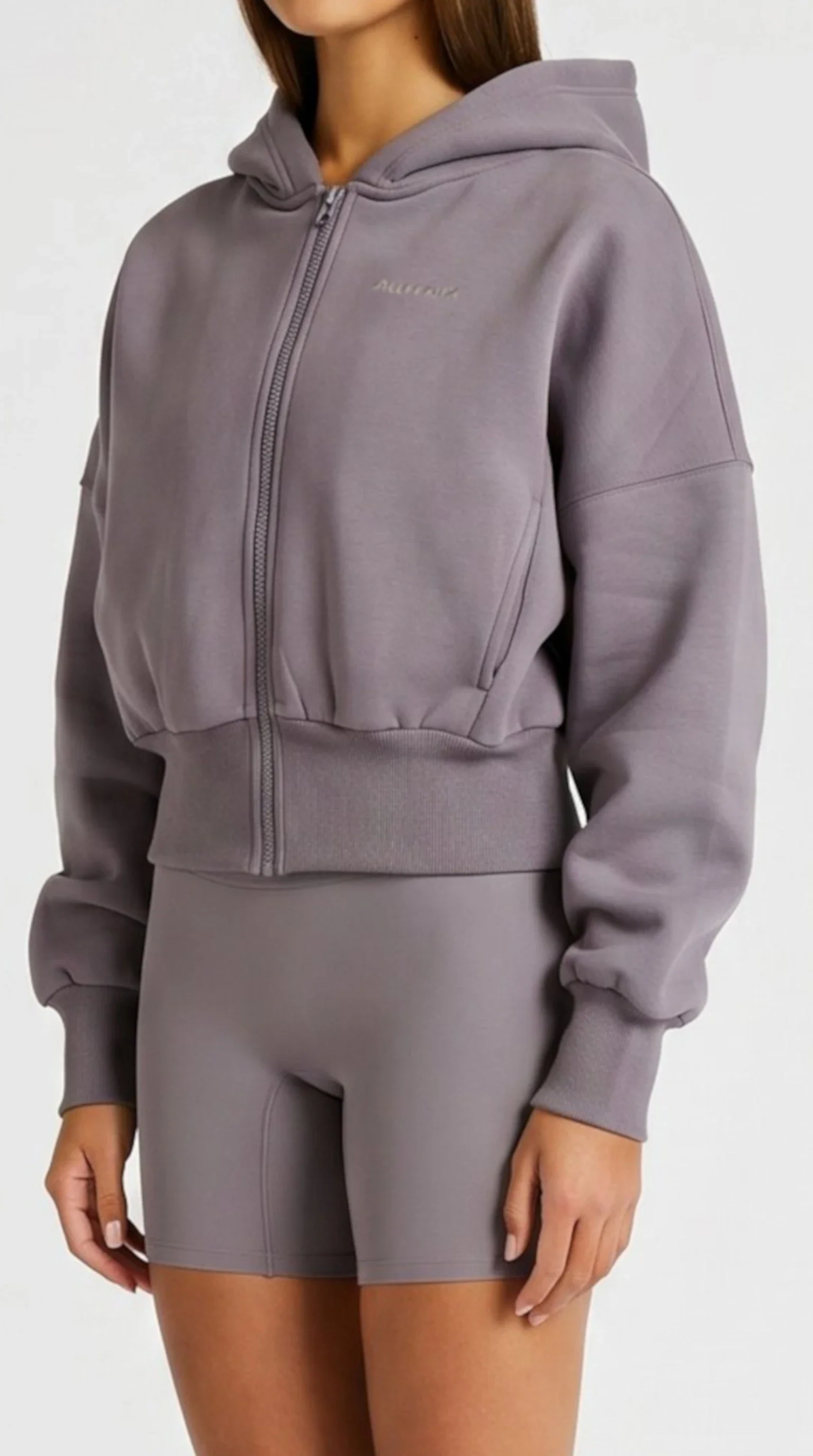 Cropped Zip Hoodie - Image 5