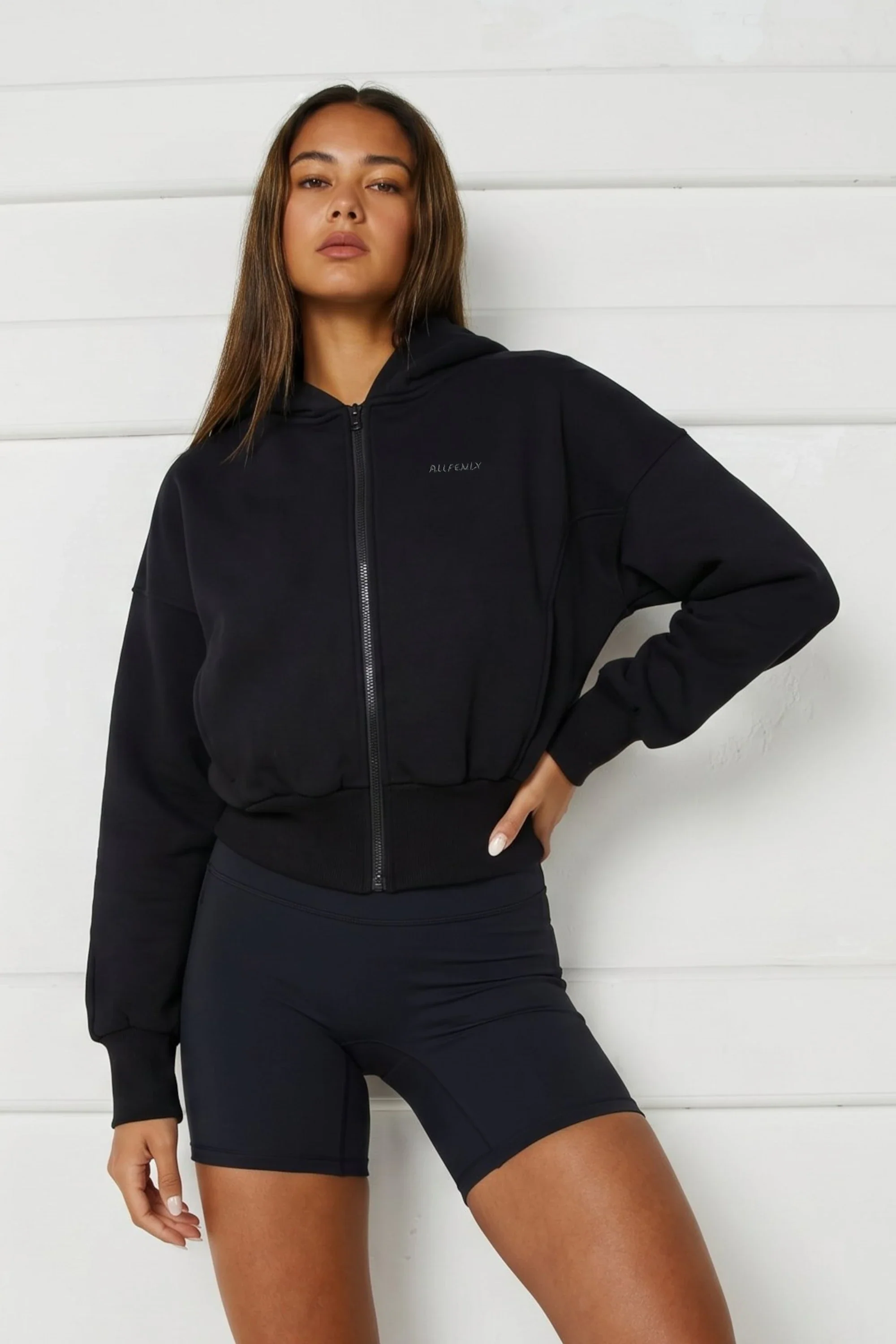 Cropped Zip Hoodie - Image 4