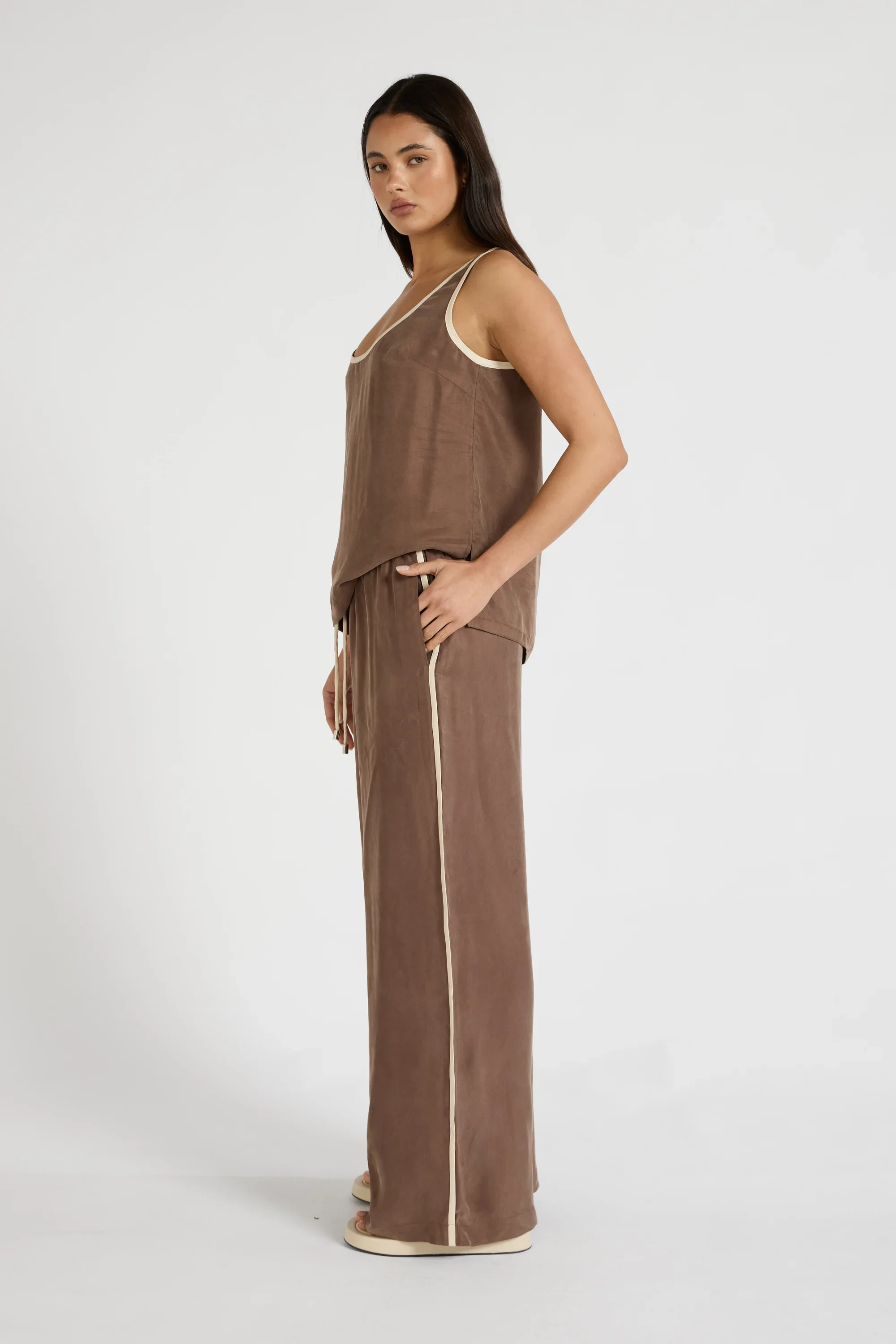 Cupro Contrast Tank - Image 4