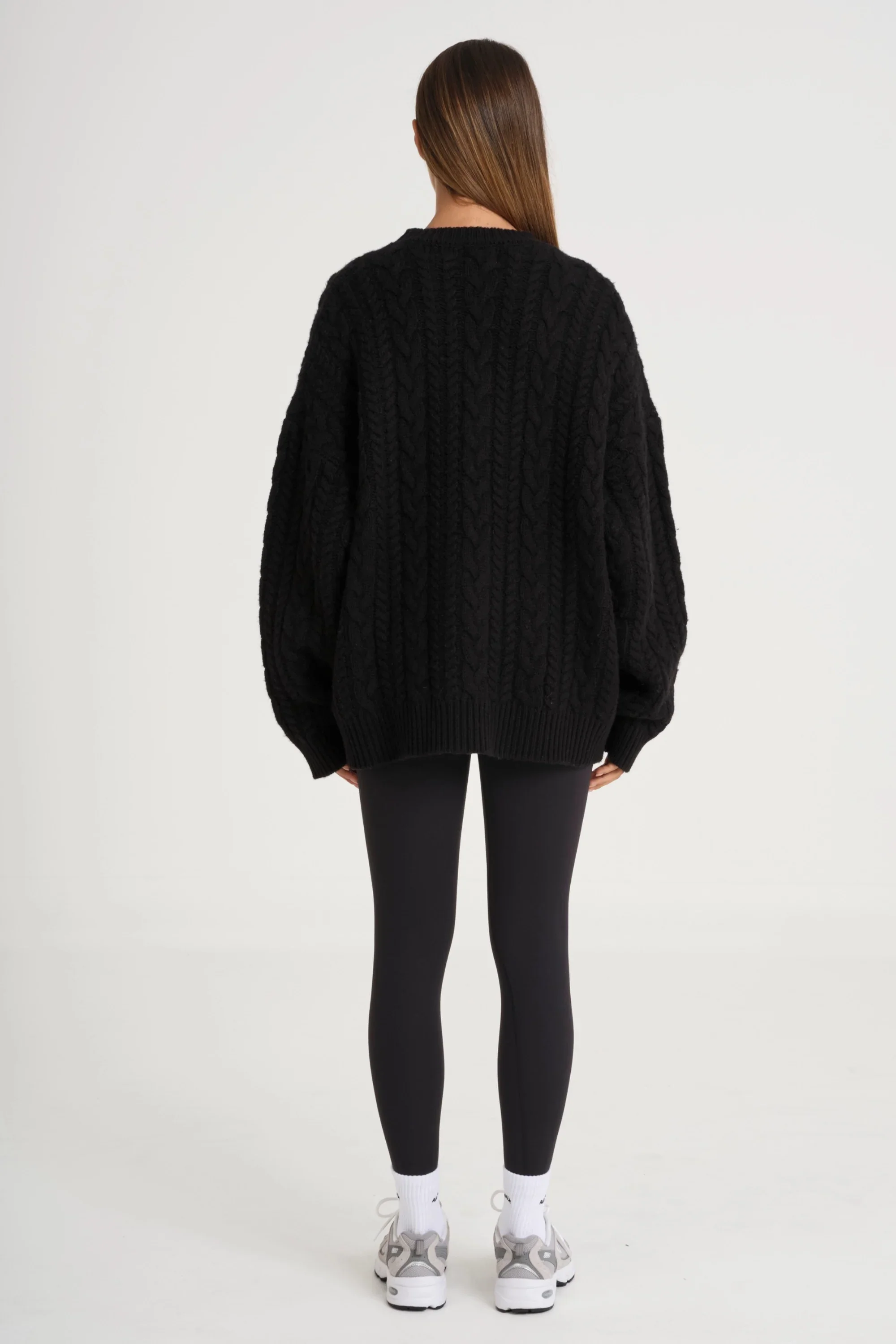 Oversized Crew Neck Cable Knit - Image 5