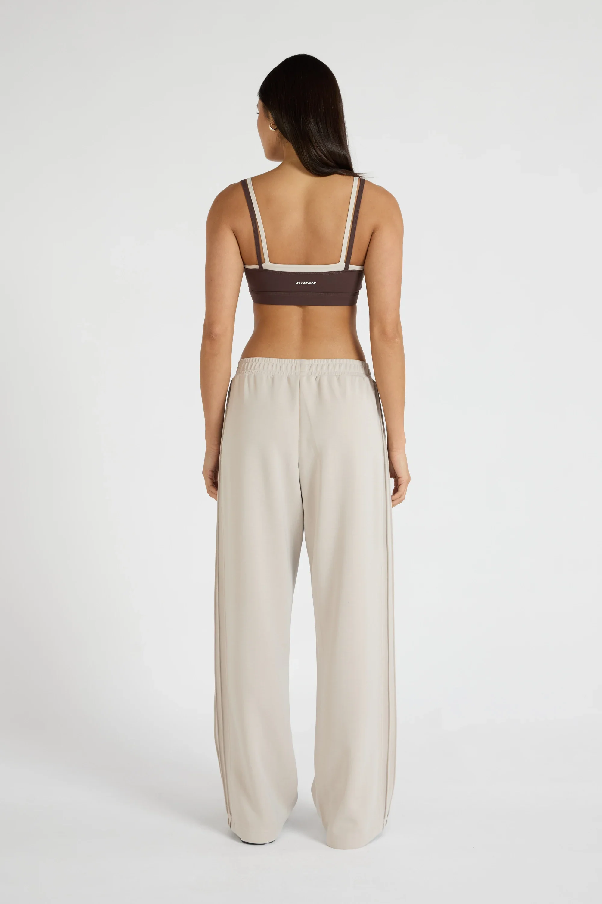 Soft Luxury Pin Tuck Wide Leg Track Pant - Image 4