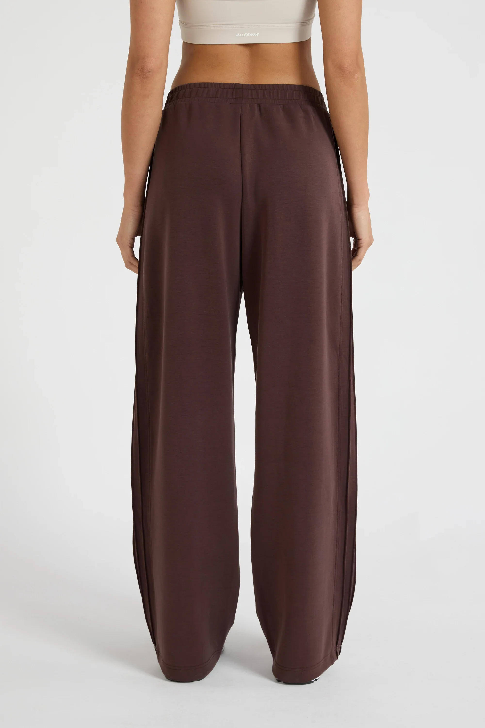 Soft Luxury Pin Tuck Wide Leg Track Pant - Image 2
